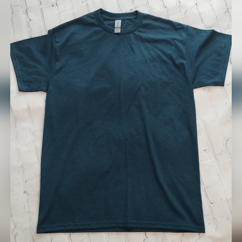 Gildan Deep Teal Short Sleeve Tee Unisex Heavy Cotton Blank Diy